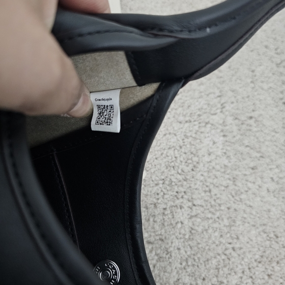 Authentic Coachtopia Ergo Black Bag with Pink Mushroom Design - Picture 11 of 16